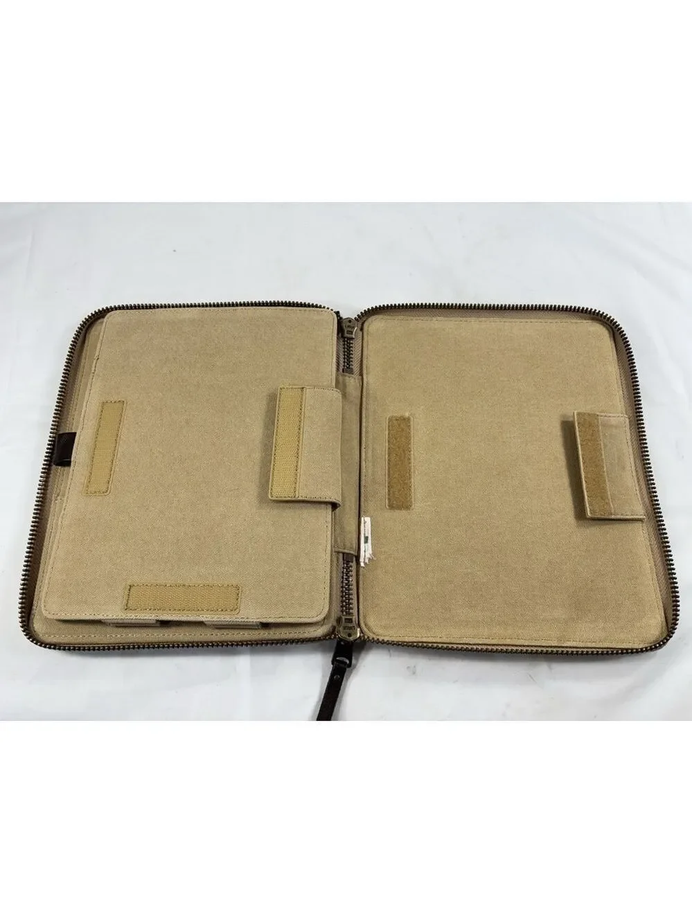 ABERCROMBIE & FITCH TABLET CASE IPAD ZIP CASE leather and canvas